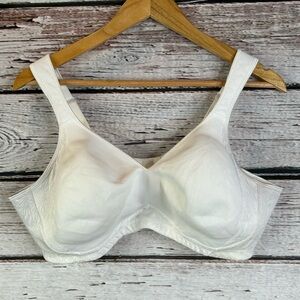 Playtex 4049 White 18 Hour Seamless‎ Smoothing Bra Wirefree Plus Size 44C Lined